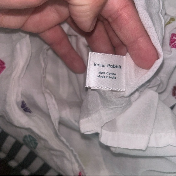 Roller Rabbit White Dress with Colorful Embroidery - Picture 4 of 4